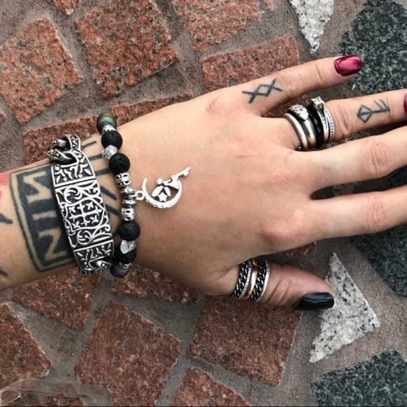 🧚‍♀️Fairy bead bracelet . herkimer diamonds ,druzy quartz & lava rock gemstones - Picture 6 of 10